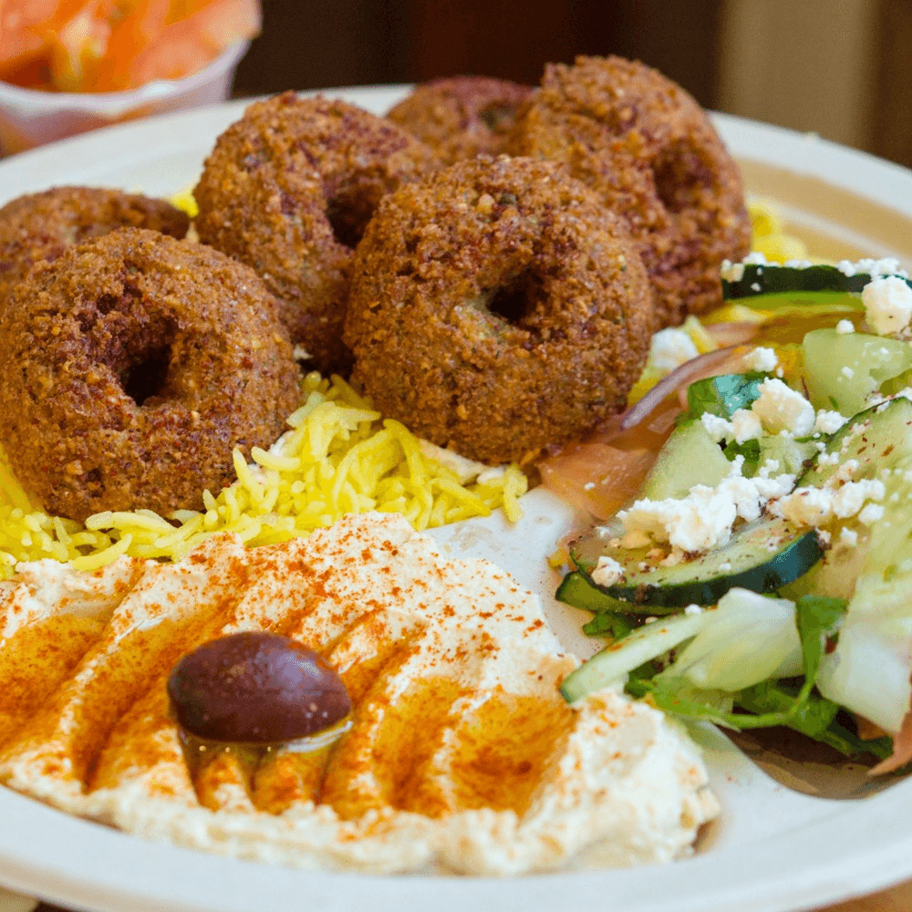 Vegetarian Falafel Plate.