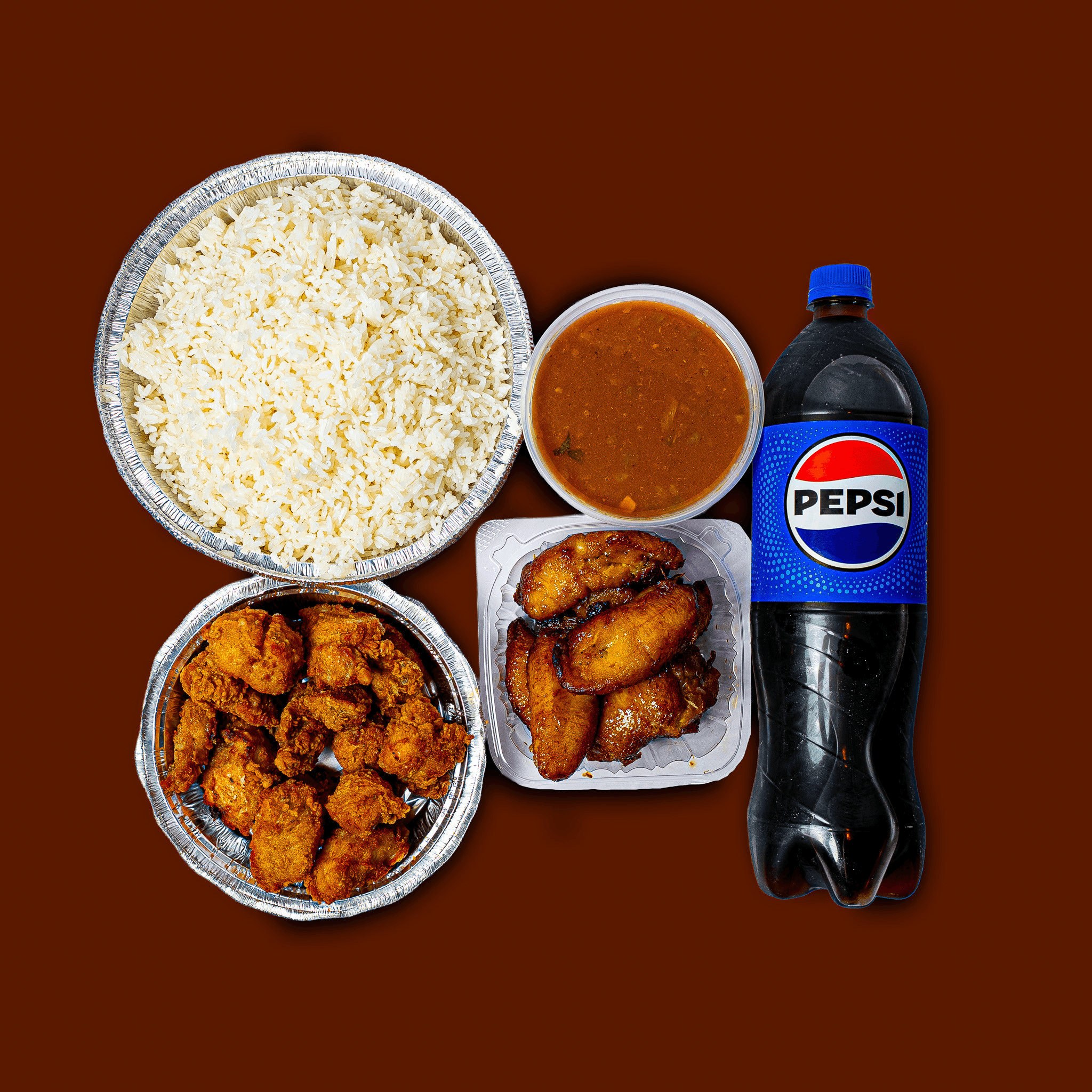 Combo# 4. Chicharron De Pollo Sin Hueso Combo.