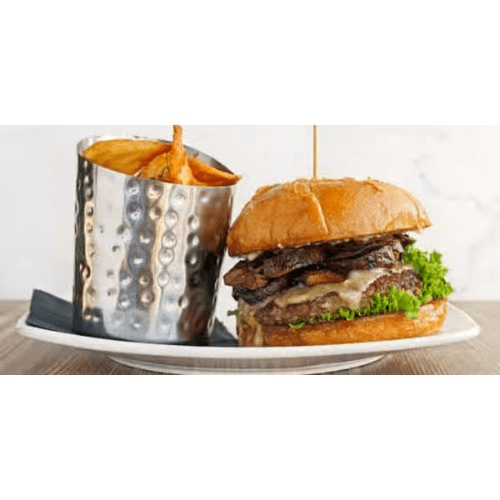 Mushroom Swiss Burger.