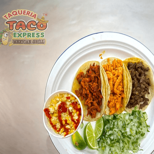 3 Tacos W/ Elote