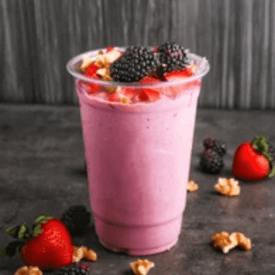 Strawberry Walnuts Smoothie.