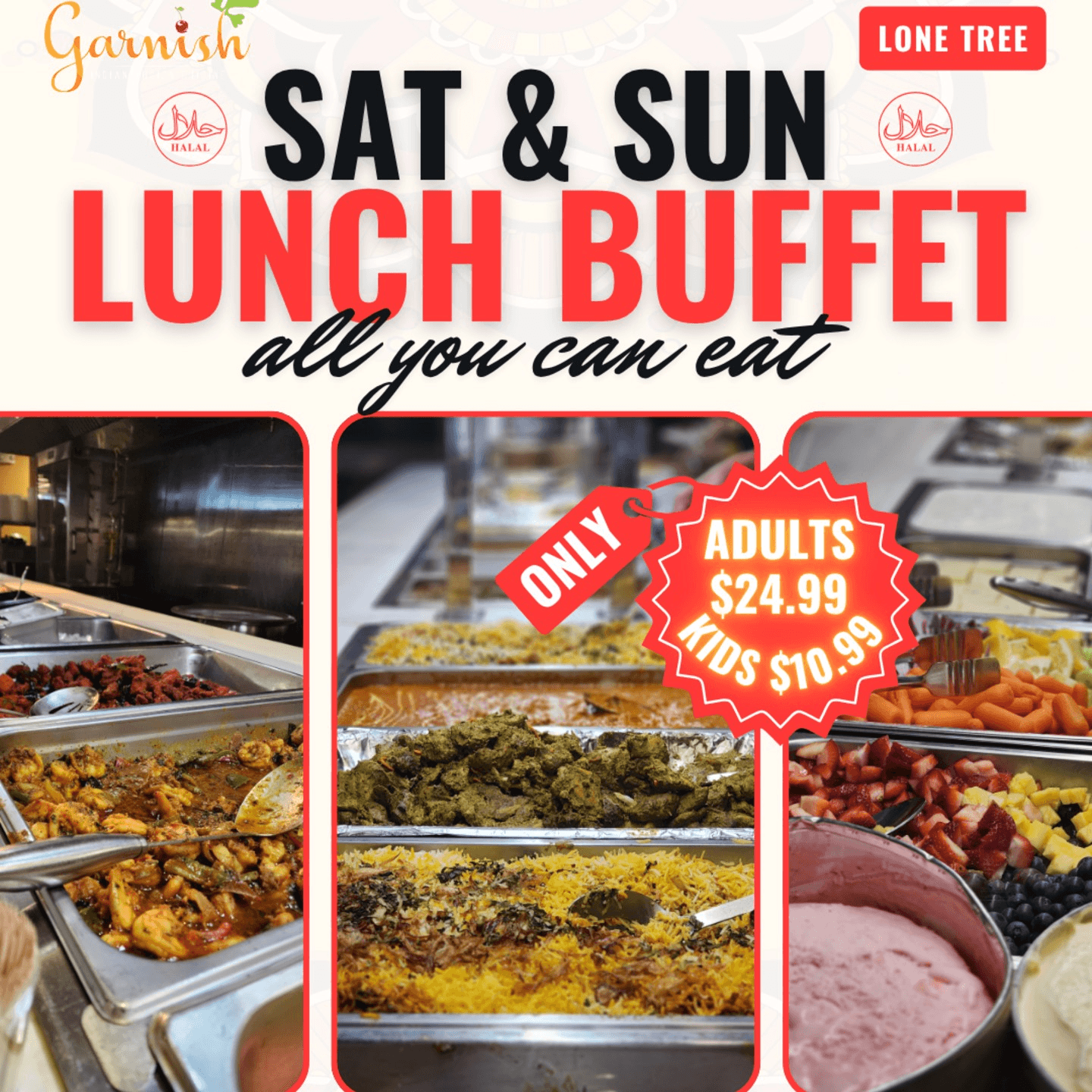🥳 Exclusive Weekend Lunch Buffet! 🍽️
