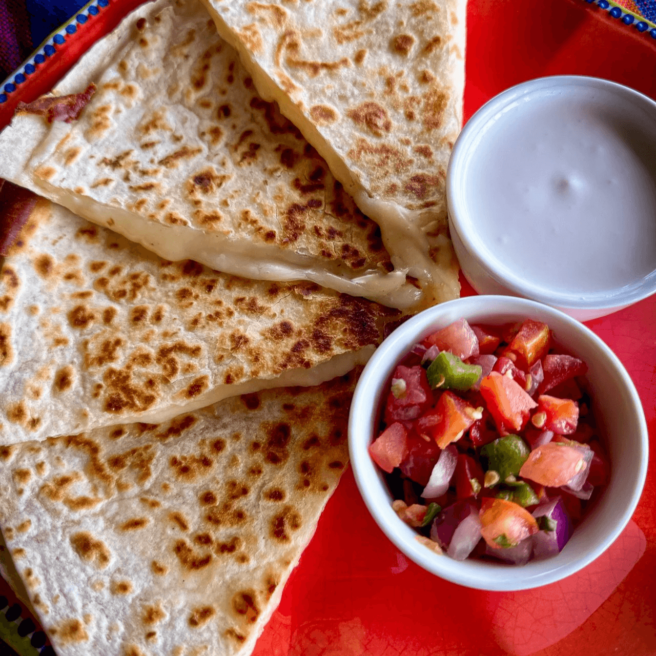 Cheese Quesadilla.