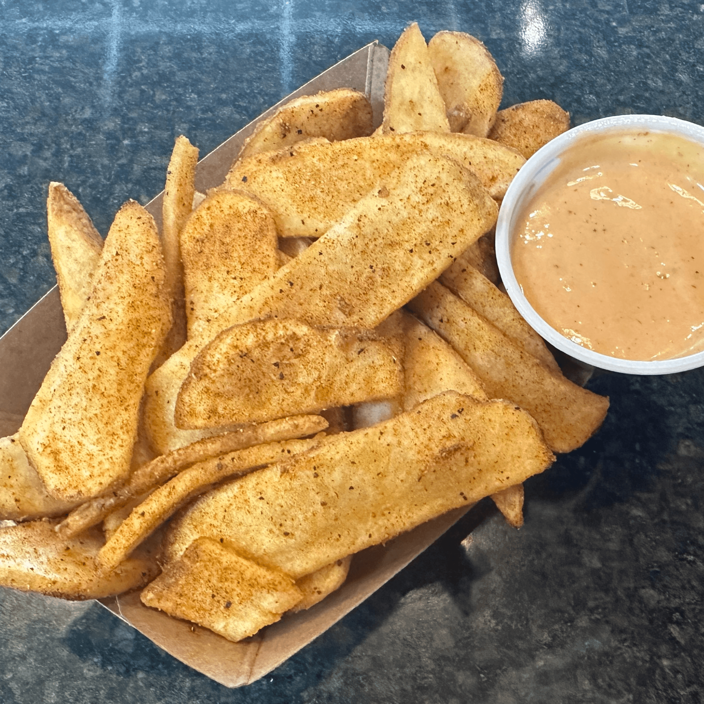 Cajun Flat Steak Fries.