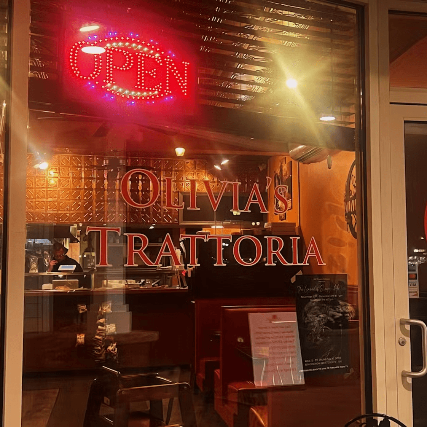 Visit Us at Olivia’s Trattoria & Artisan Pizza!