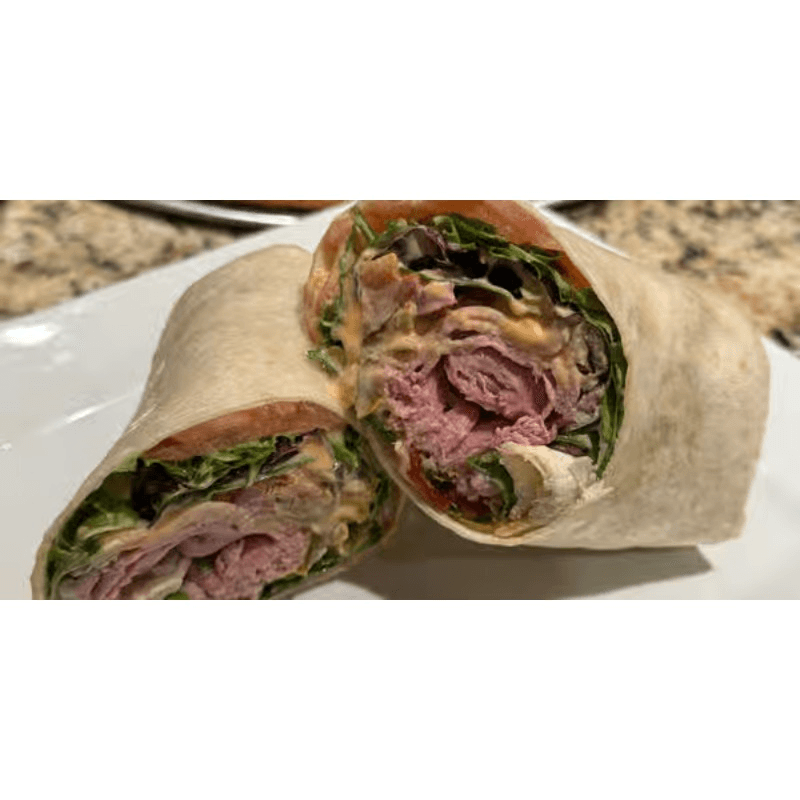 Spicy Roast Beef Wrap.