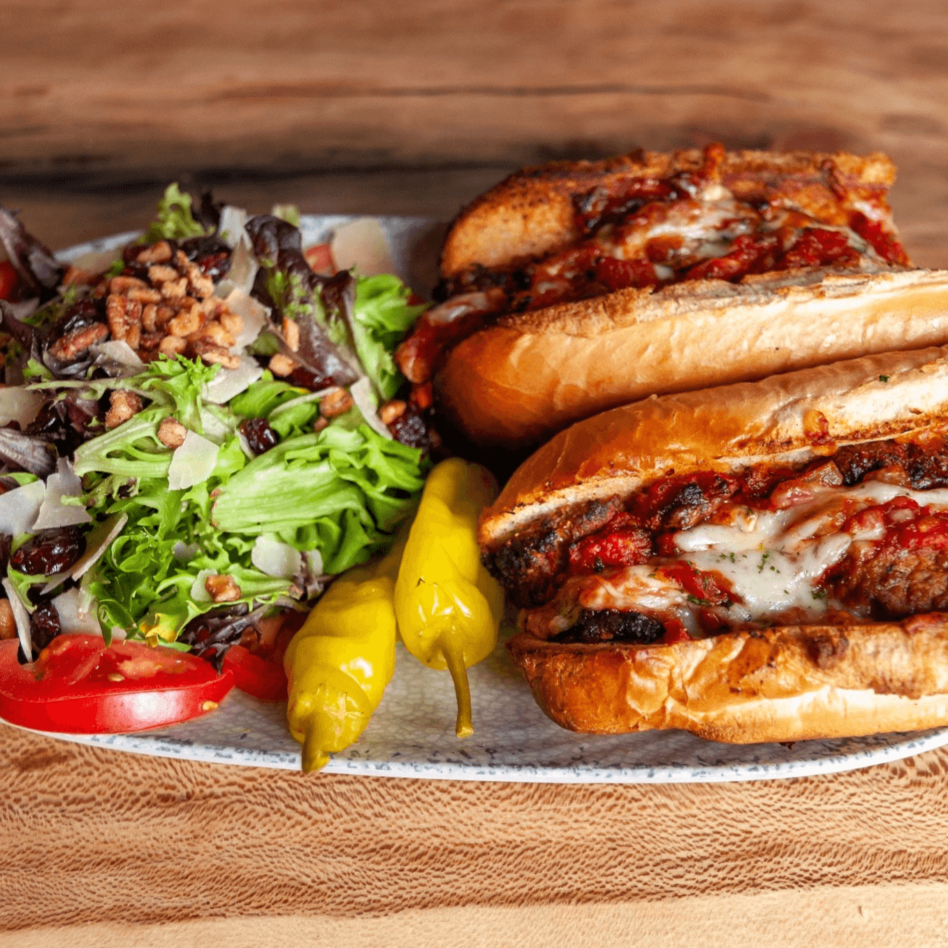 Meatball Marinara Sandwich.