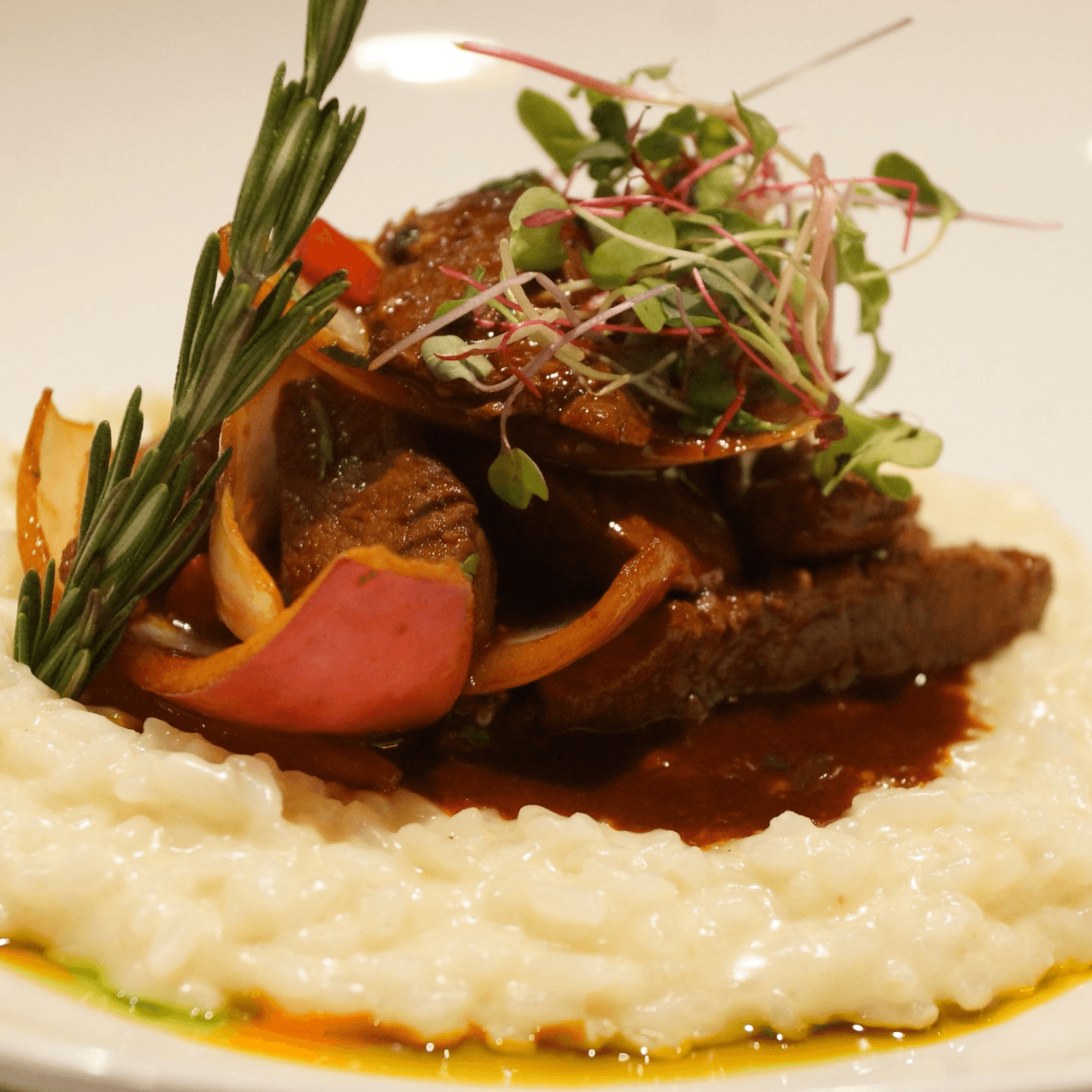 Risotto Con Lomo Salvaje