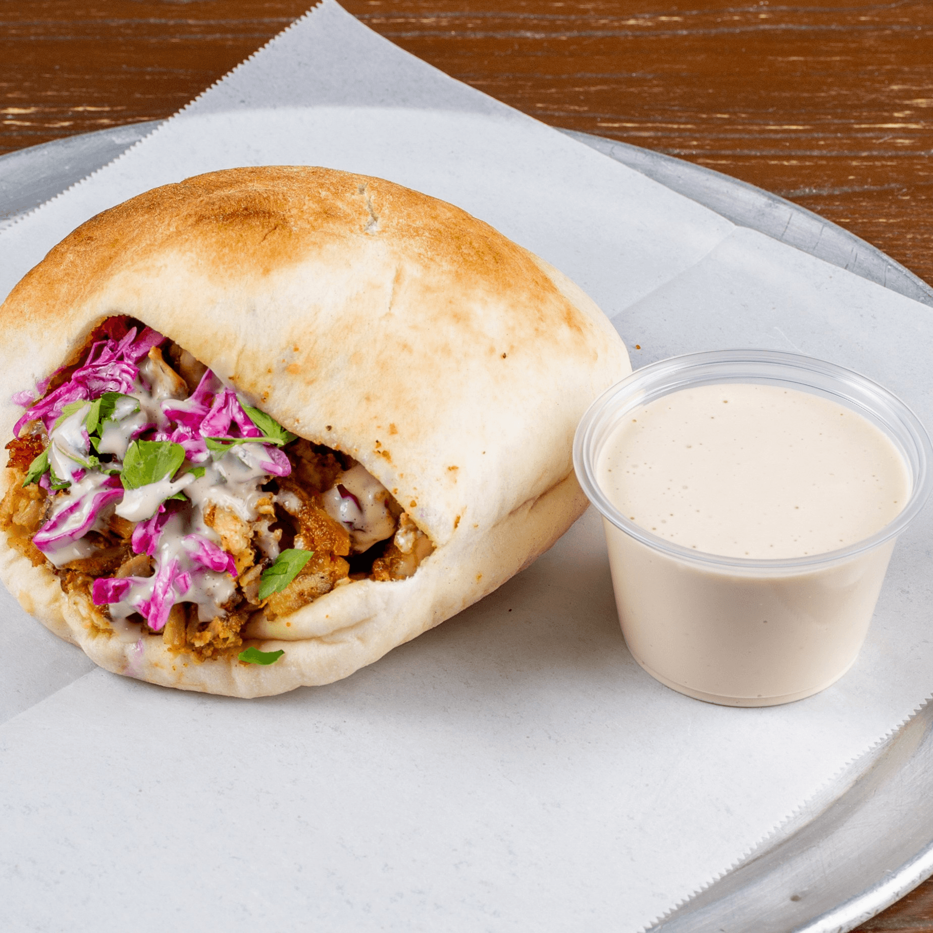 Chicken Shawarma Pita.