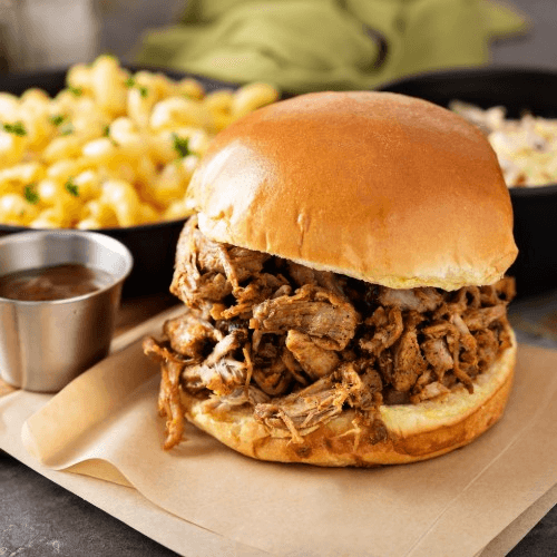 Pulled Pork Sandwich DLX.