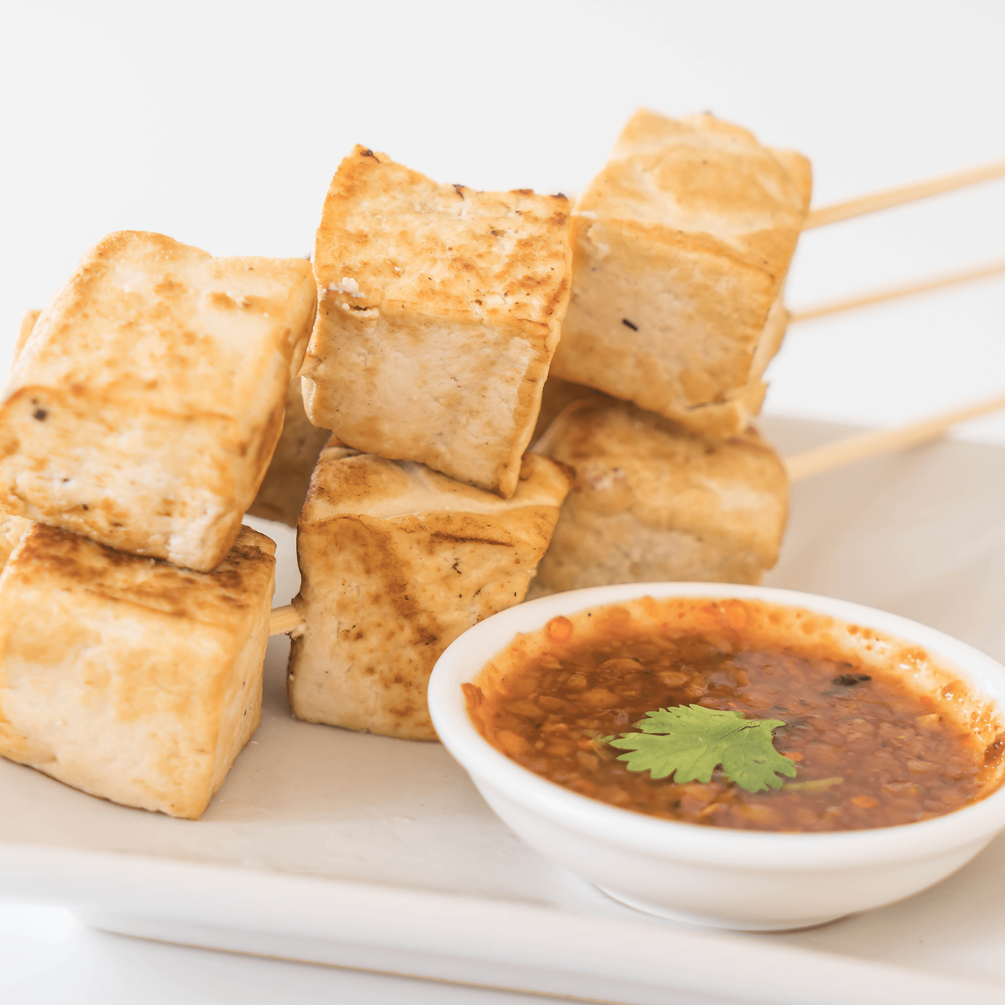 Fried fish tofu.