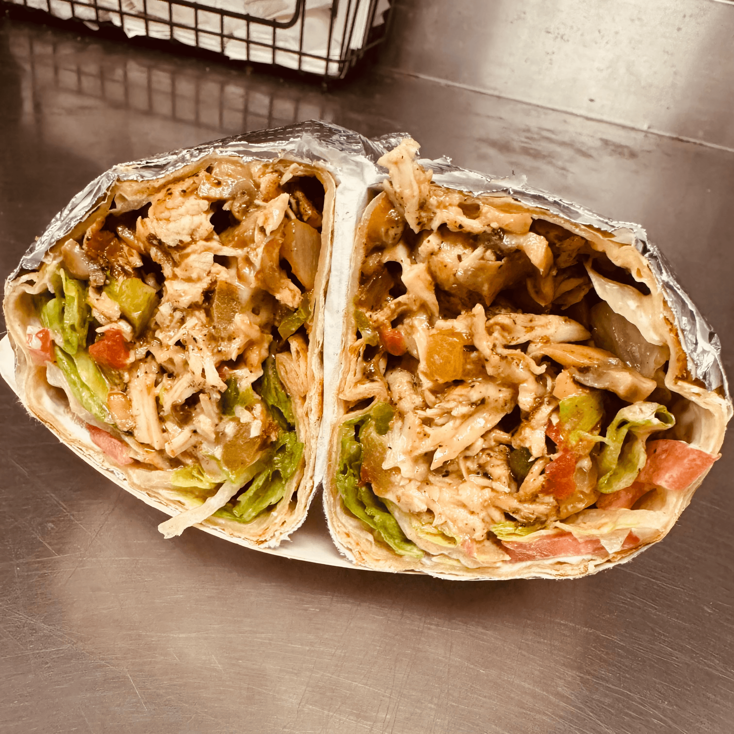 Chicken Stir Fry Wrap.