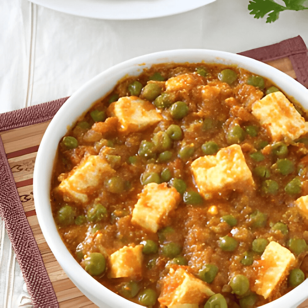 Mattar paneer.