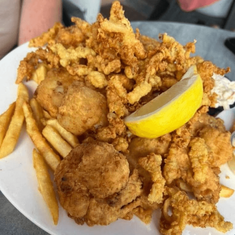 Fried Seafood Platter.