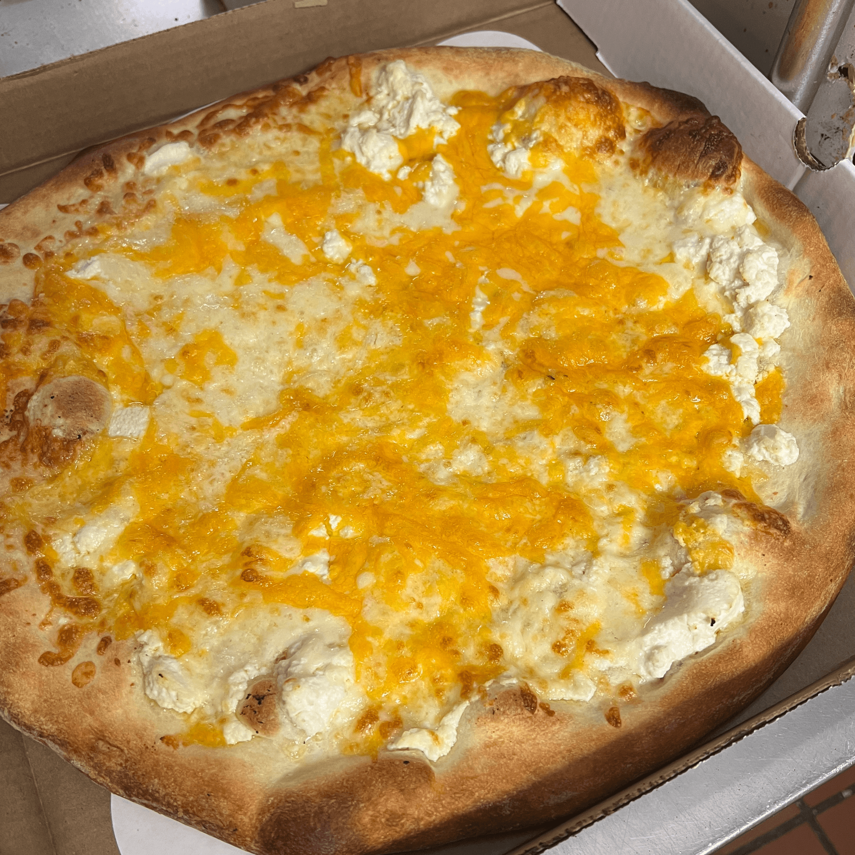 Four Cheese Pizza.