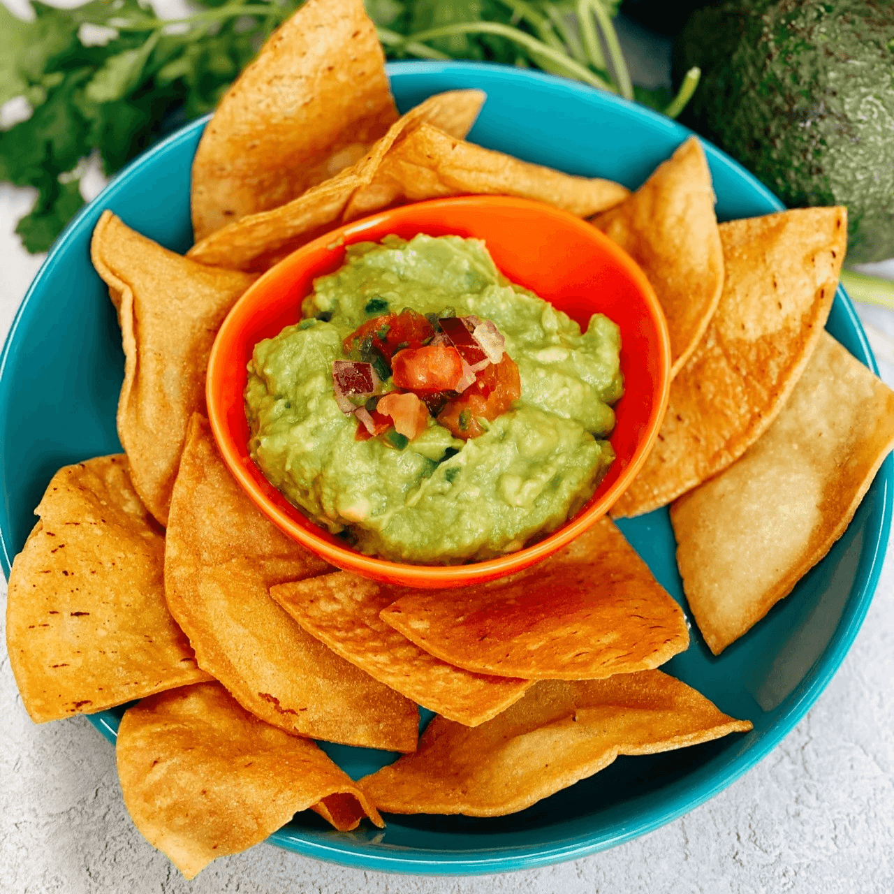 Guacamole and Chips.