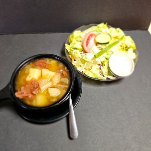 Soup salad combo.