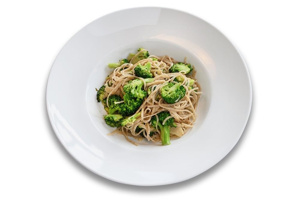 Whole Wheat Linguine & Broccoli Pasta.