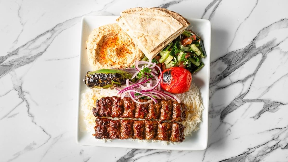 12. Lule Kabob Plate.