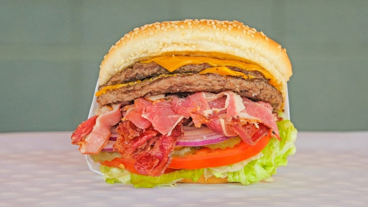 Double Texas Pastrami Cheeseburger.