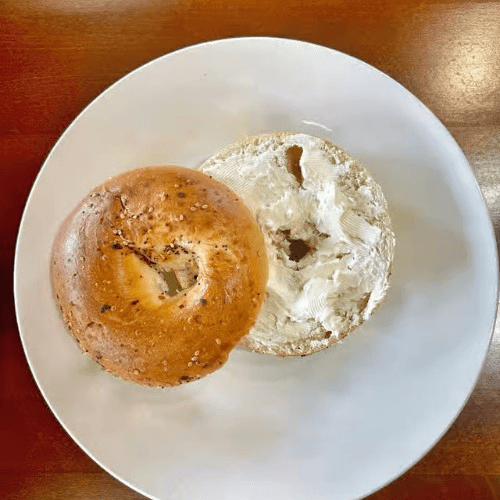 Plain , Sesame, or Everything Bagel.