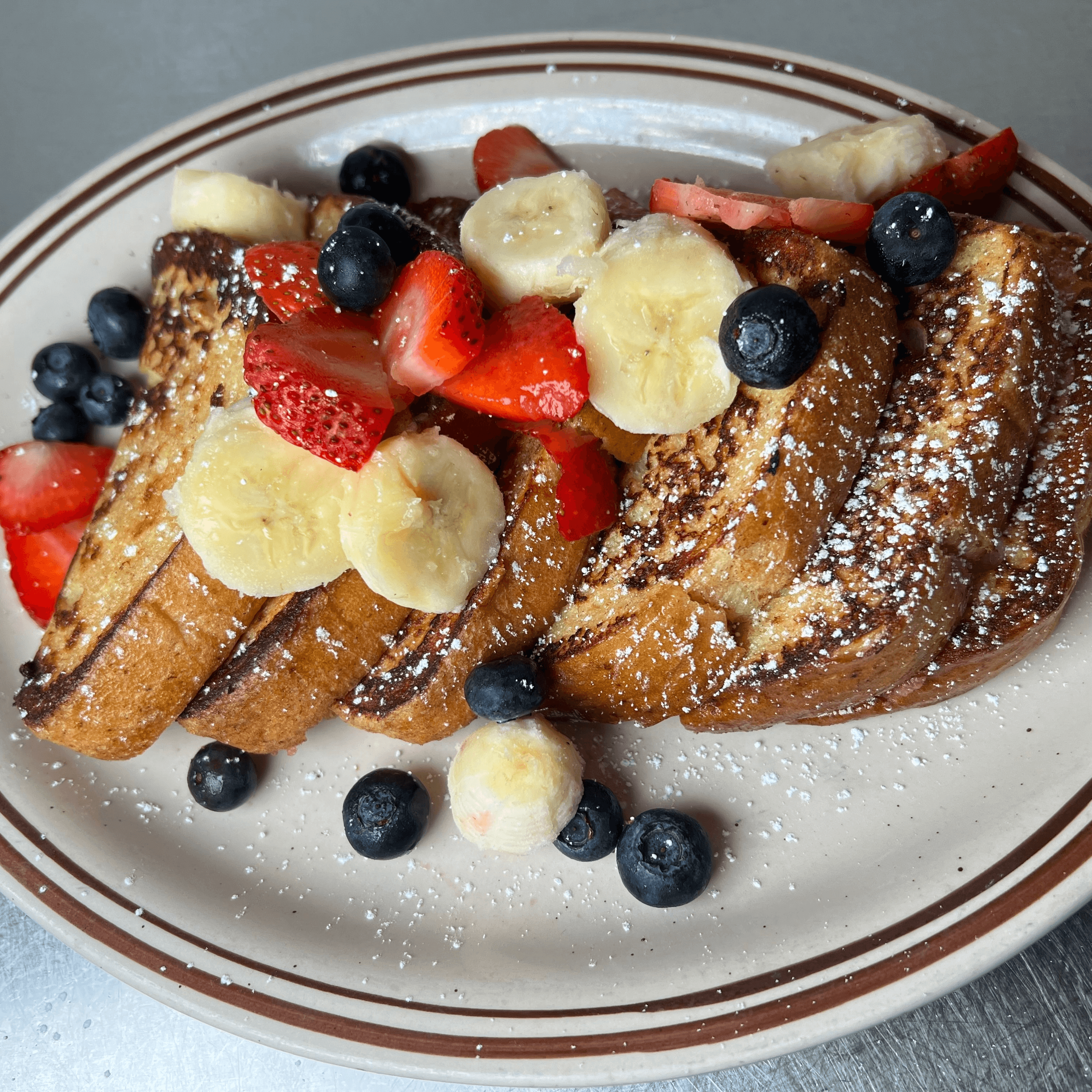 Fresh Fruit French Toast.