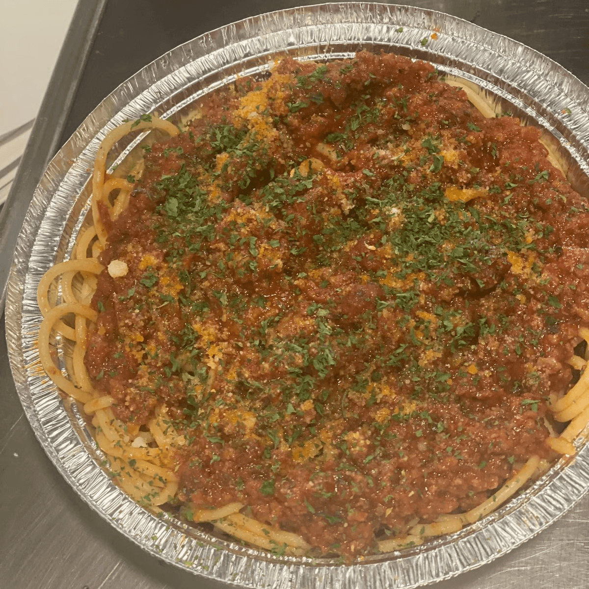 Bolognese (Meat Sauce) Pasta.