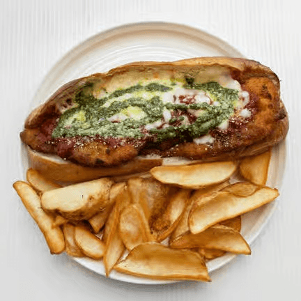 Chicken Parmesan Sandy.