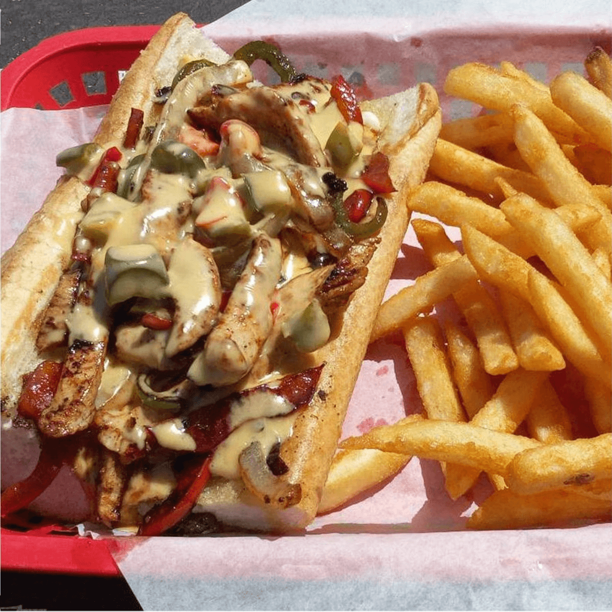 Philly Cheese Sandwich.