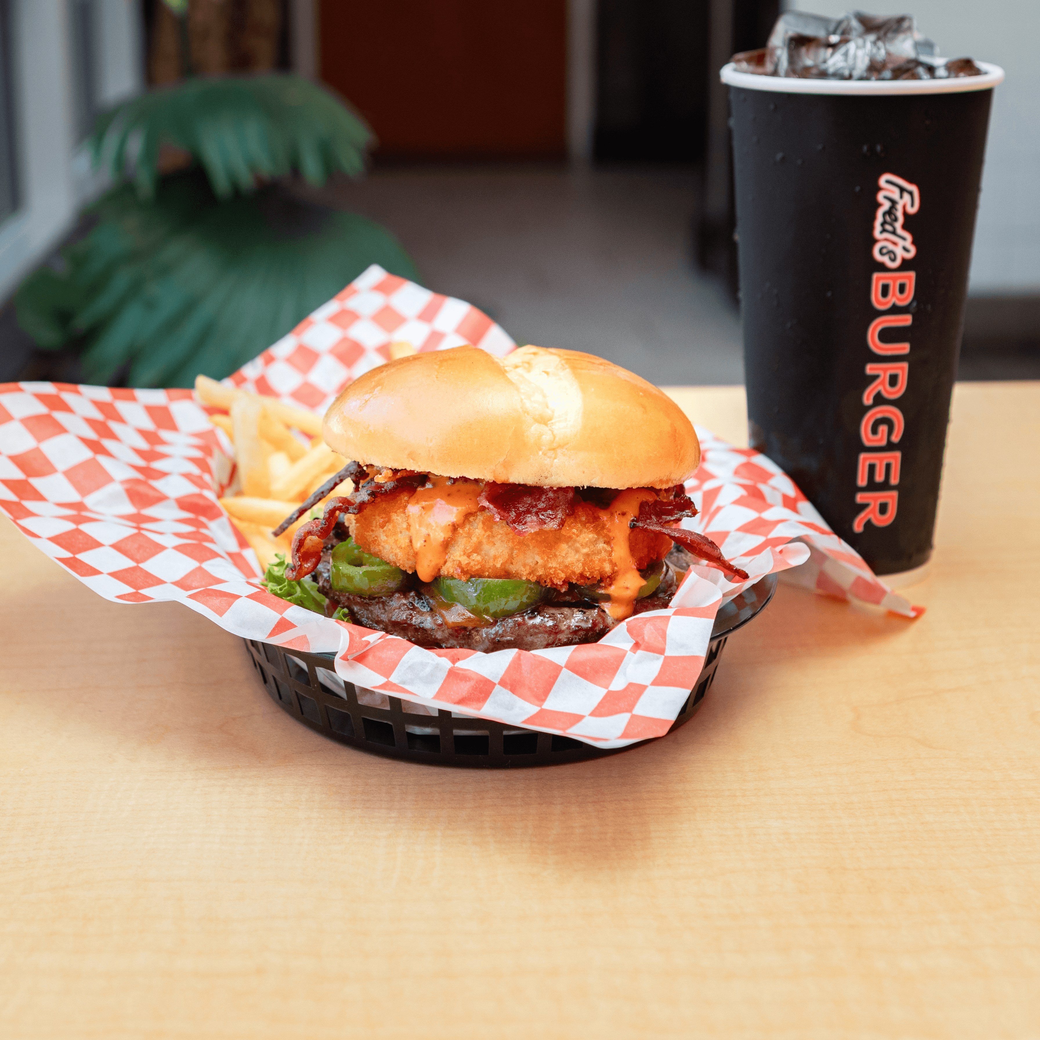 Fred's Super Burger Meal.