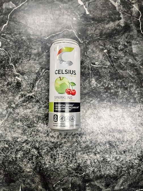 Celsius Green Apple Cherry 12 Oz.