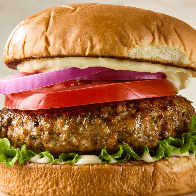 Turkey Burger and Fries.