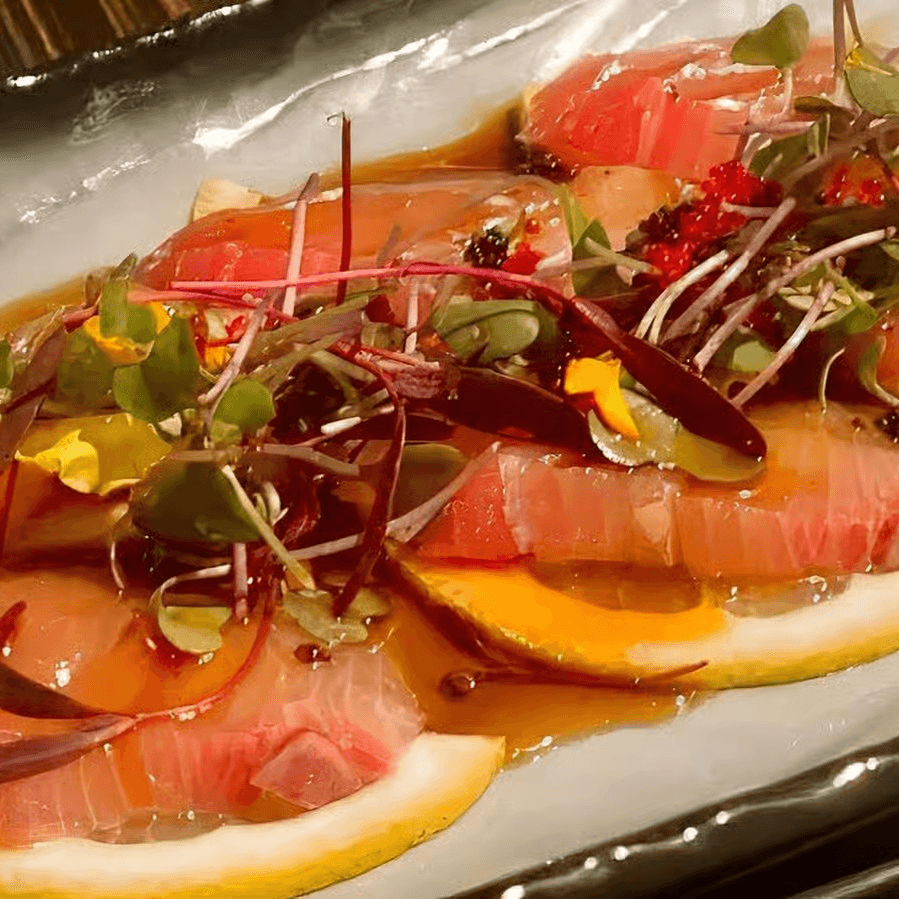 Tuna Carpaccio.