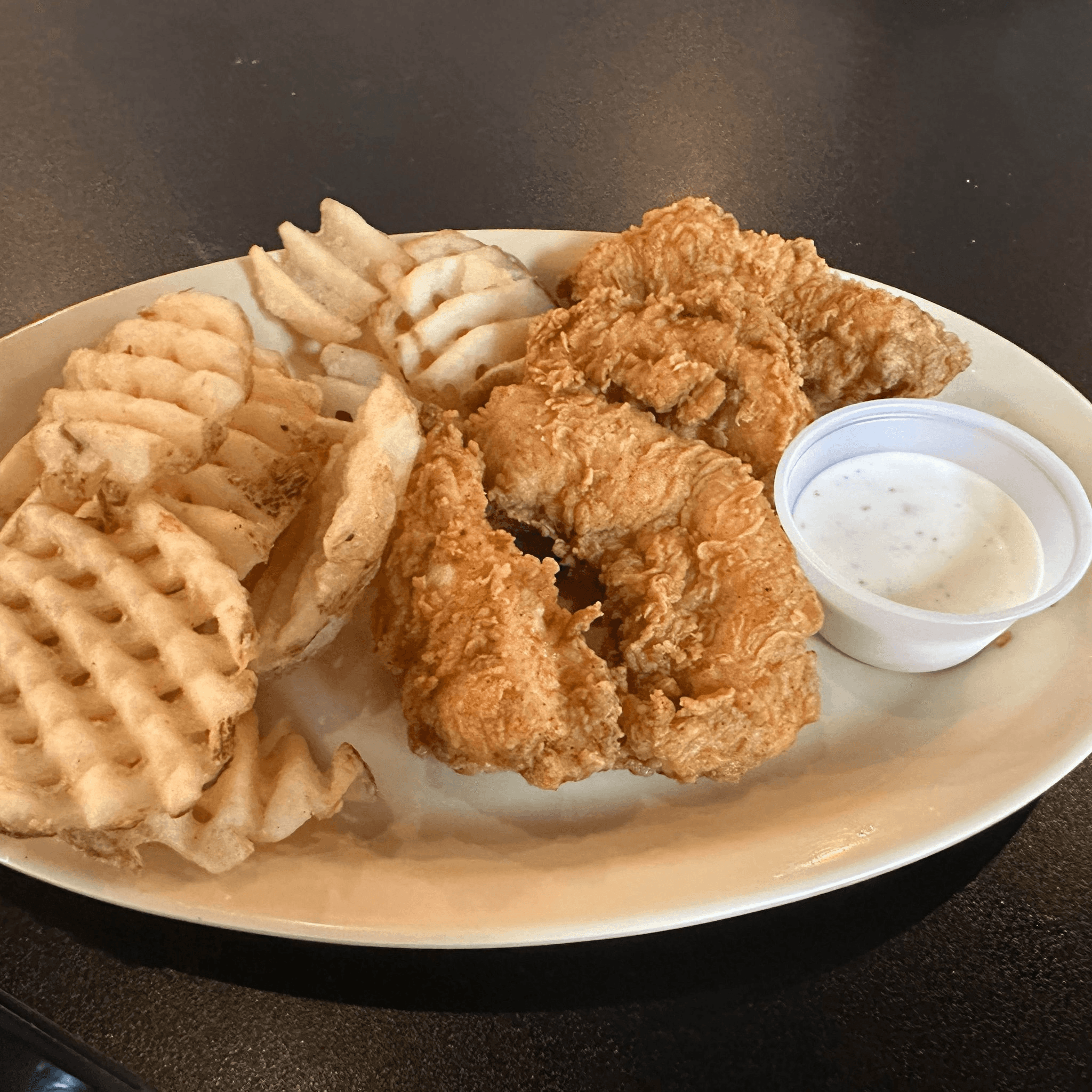 4 Pieces Chicken Strips & Fries Combo.