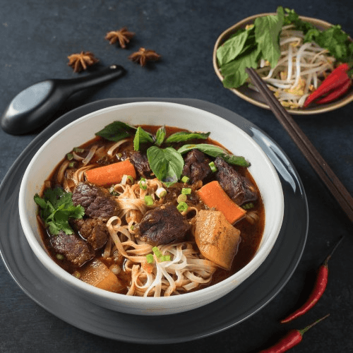 Beef Stew with Rice Noodles / Phở Bò Kho.