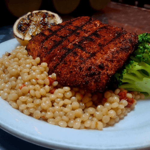 Grilled Salmon.