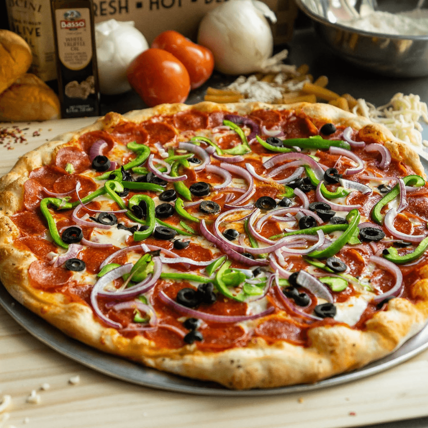 Authentic New York-Style Pizza:Made with Tradition