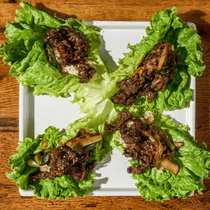 Bulgogi Lettuce Wraps.