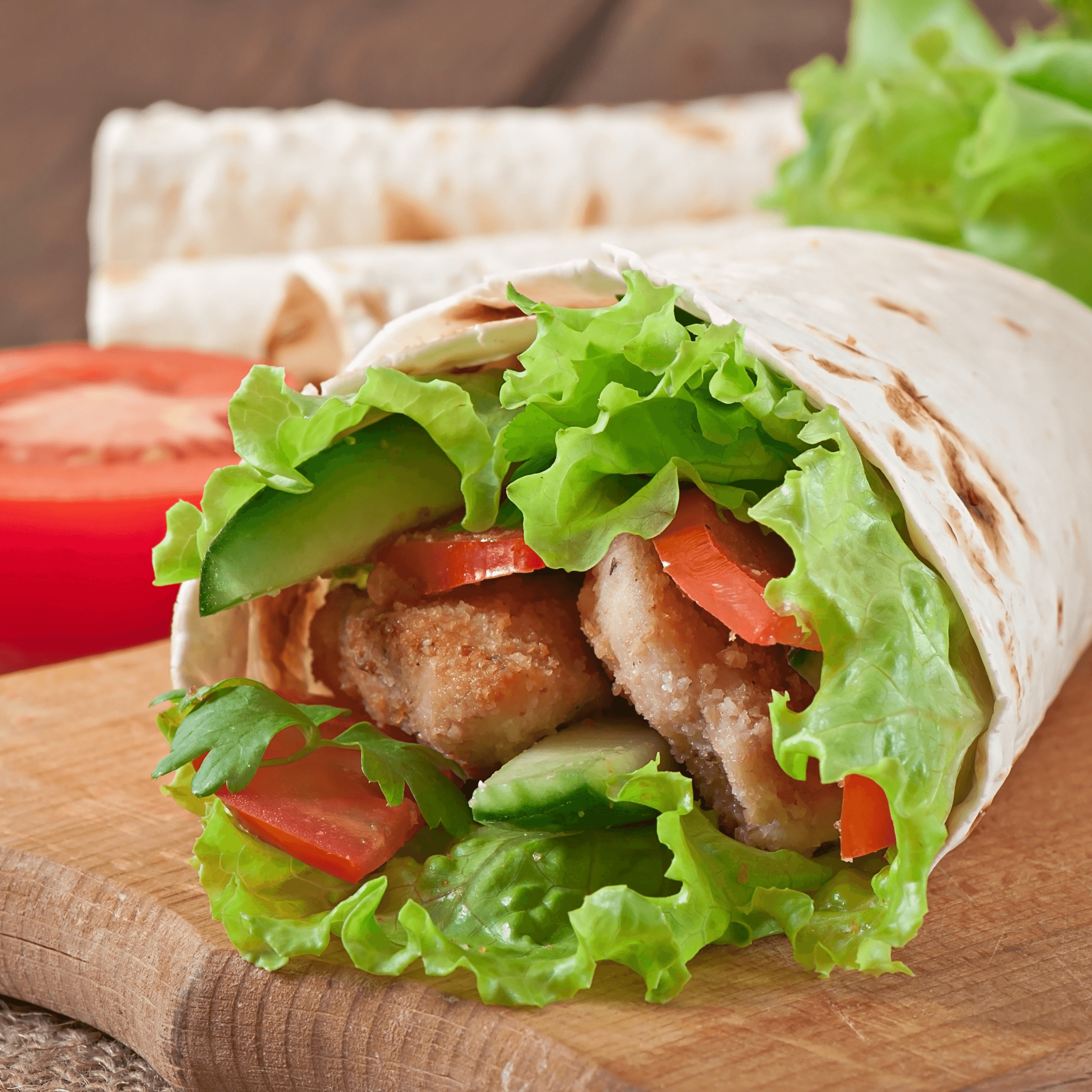 Chicken Kabob Wrap.