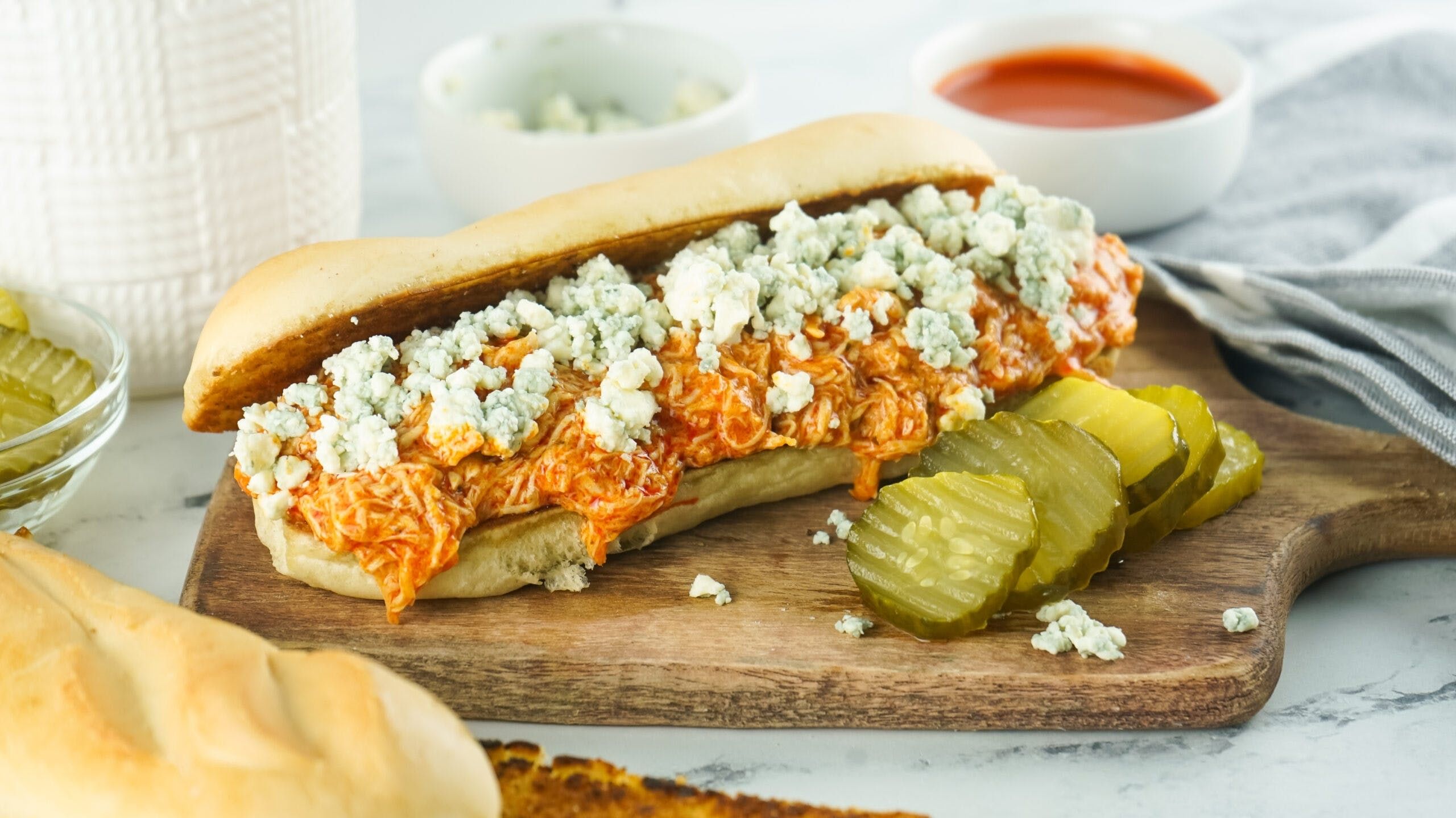 Buffalo Chicken Cheese Steak.