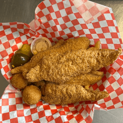 4pc Catfish Basket.