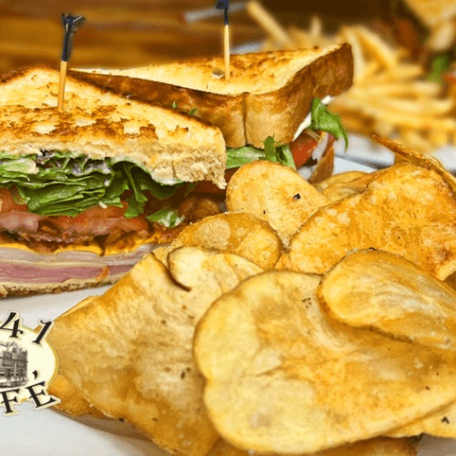 "The Center" Club Sandwich.