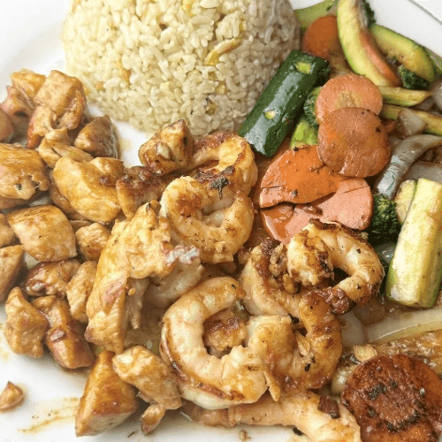 Chicken Teriyaki & Shrimp