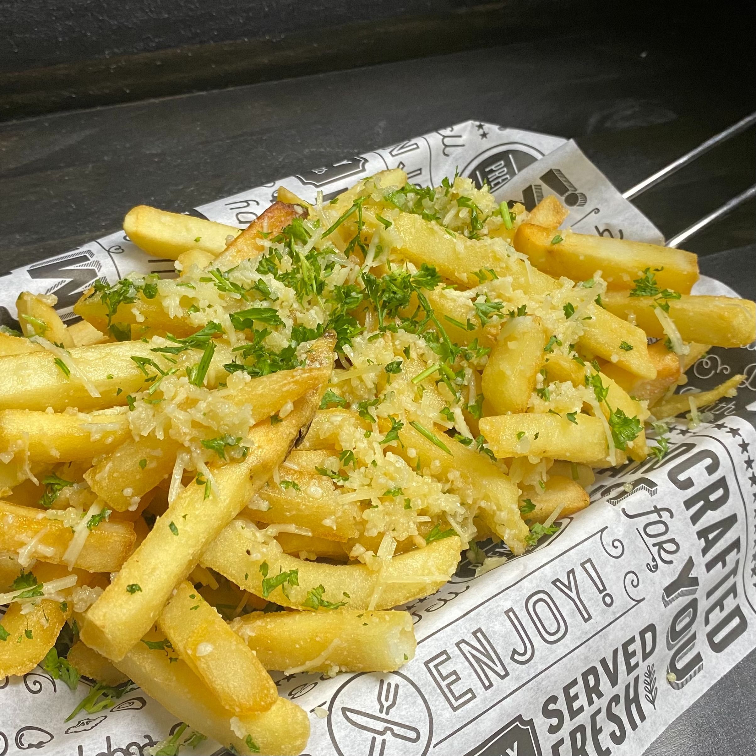 Garlic parmesan fries.