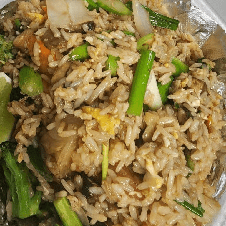 Vegan Basil Fried Rice.