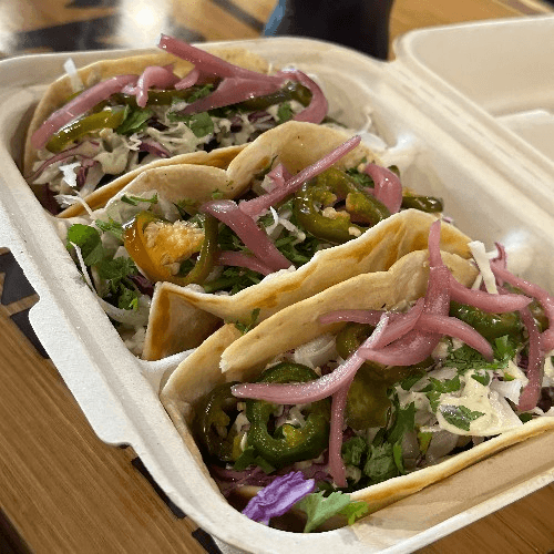 Belmont Brisket Blaze (Triple B) 2 Taco Combo.