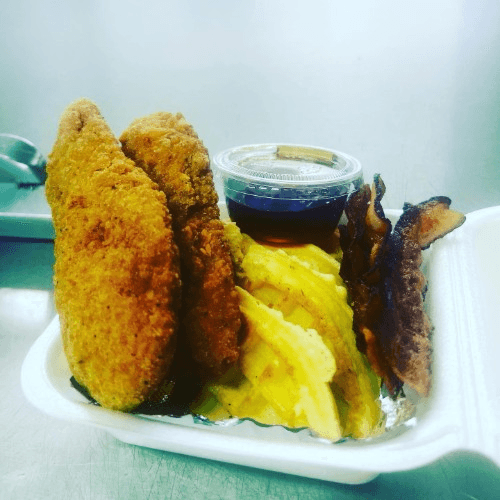 Chicken and Waffles.