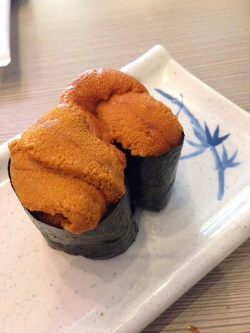Sea Urchin Sushi.