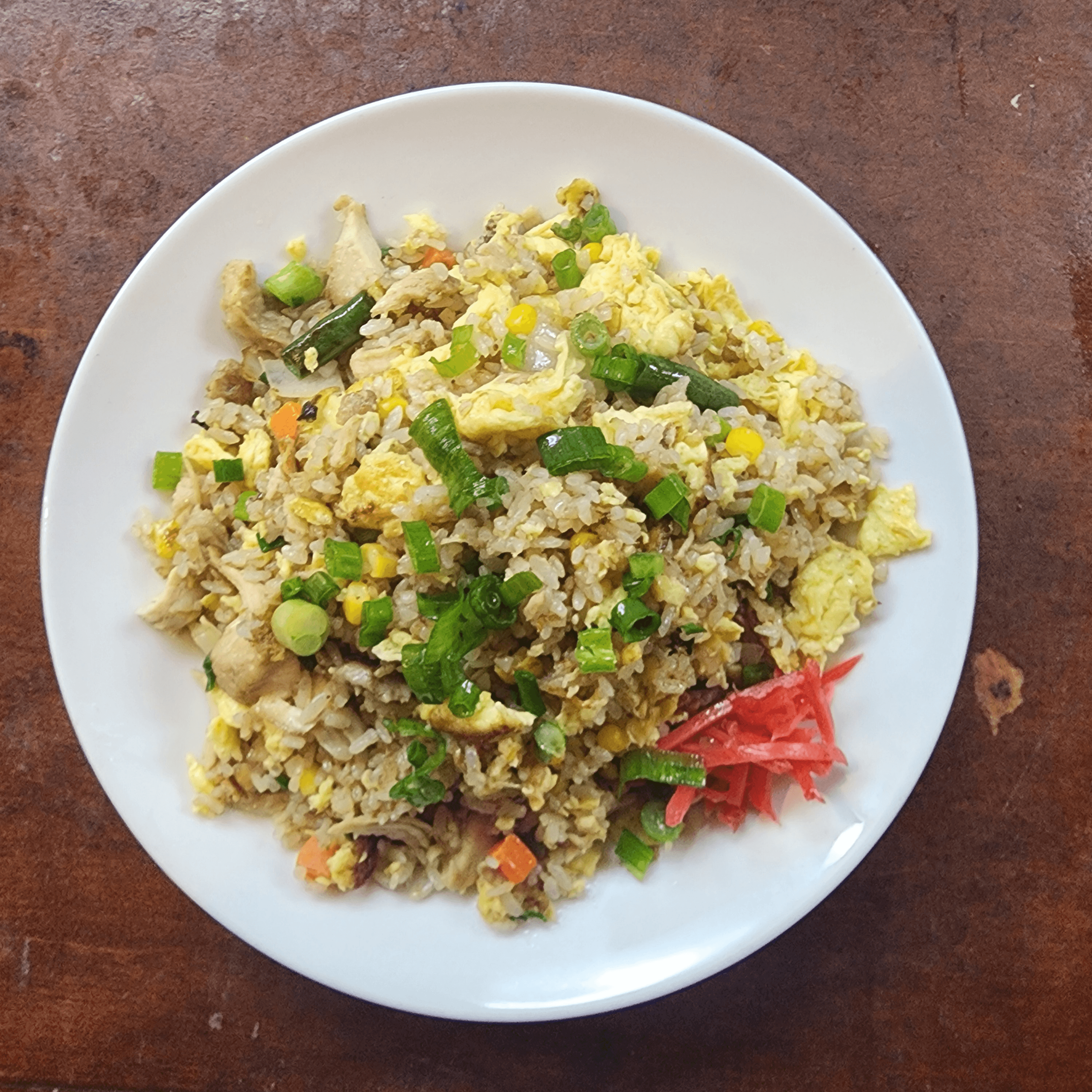 **TO GO** B14 Shrimp Fried Rice & Miso Soup.