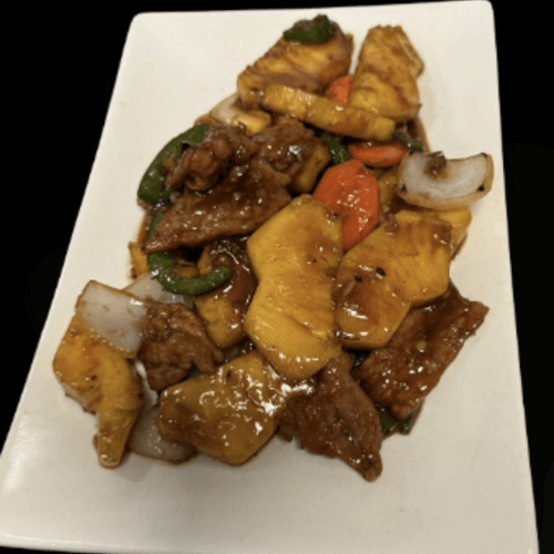 Spicy Fresh Pineapple Beef.